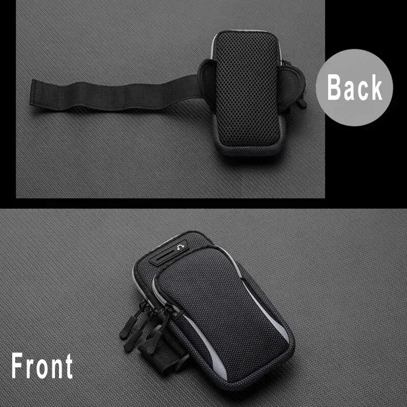 Universal 6.7'' Phone Armband Outdoor Waterproof Fitness Running Sports Arm Phone Holder With Headphone Jack Mobile Bag phone armband