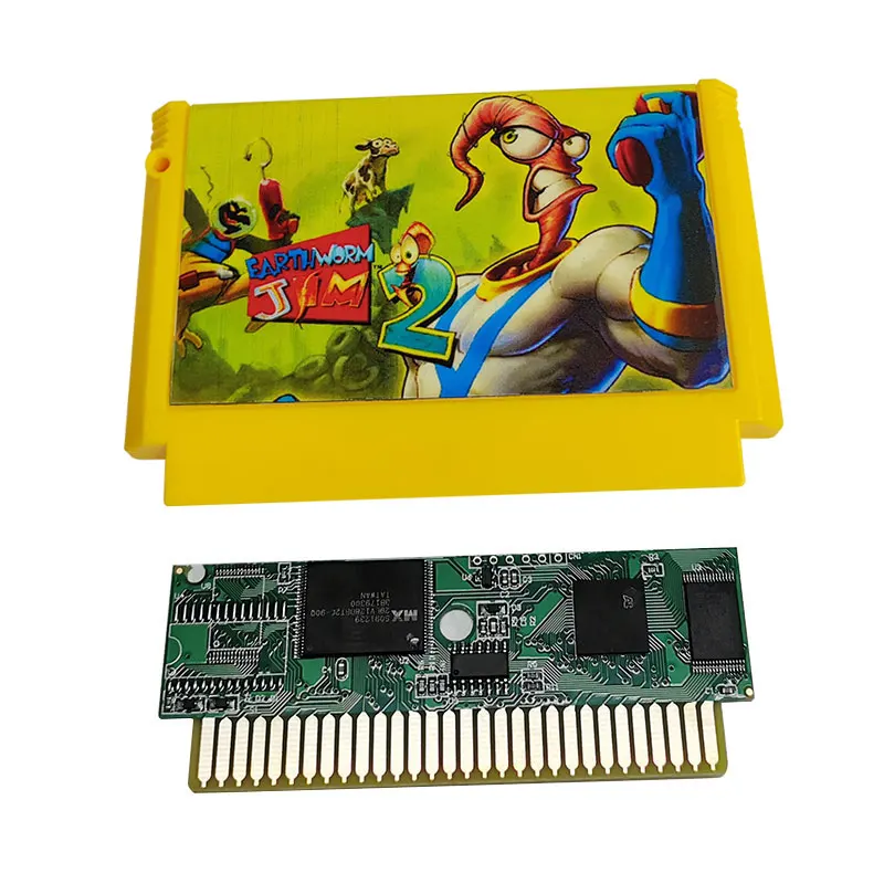 Videogioco Earthworm Jim2 Per Cartuccia Di Gioco Fc A 60 Pin A 8 Bit