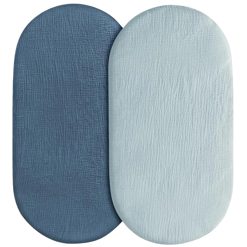 Soft & Breathable Muslin Bassinet Sheets