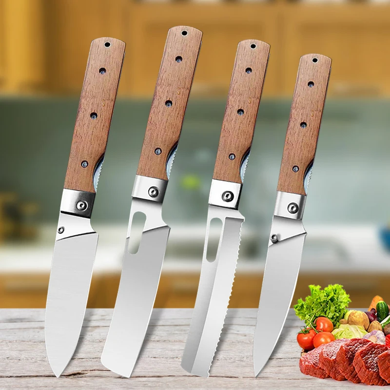 Meat Cleaver Utility Fruit Vegetable Cutter Stainless Steel Boning Knife  Small Fruit Meat Cut Knife