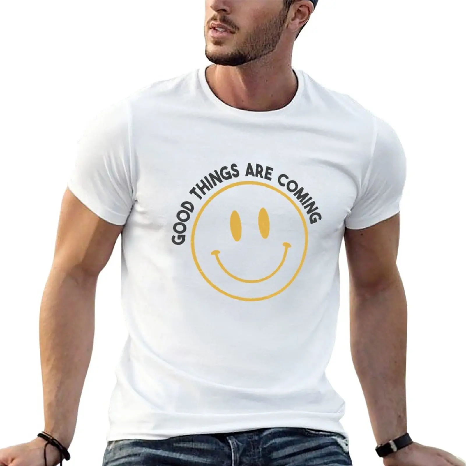 New Good Things Are Coming T-Shirt quick drying t-shirt vintage clothes graphics t shirt mens graphic t-shirts pack