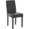 Modern PU Upholstered Dining Chairs Elegant Design Dining Room Chairs (Black Set of 6) dining chair  muebles  sillas de comedor 6