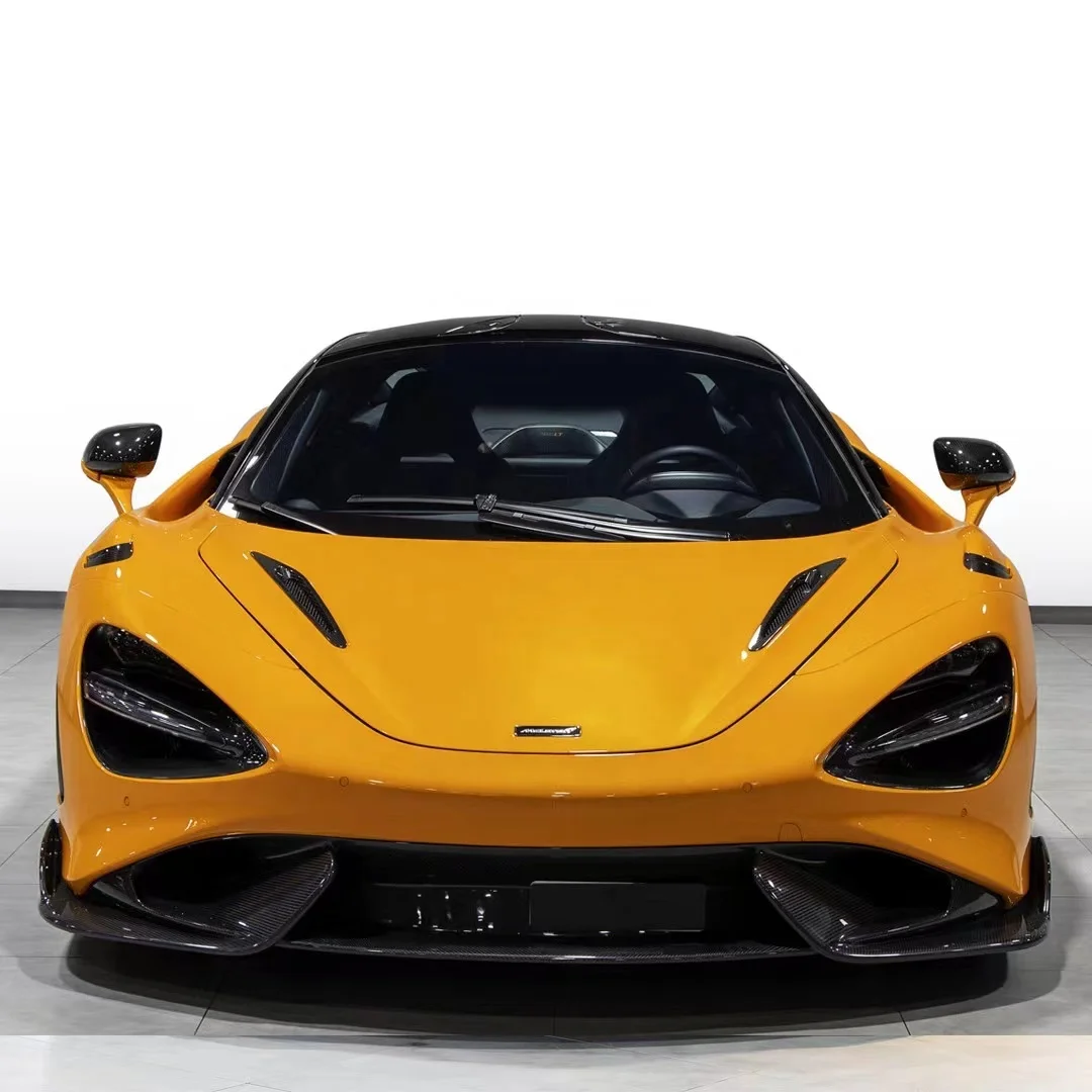 Factory Direct 720S Facelift 765Lt Paraurti Per Auto In Fibra Di Carbonio Diffusore Per Labbro Anteriore Minigonne Laterali Kit Completo Per Mclaren 7
