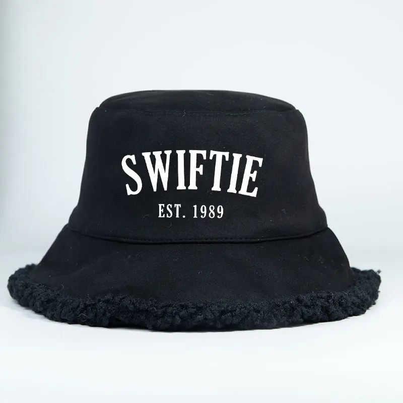 

Est.1989 Swiftie Winter Warm Reversible Bucket Hat Adult Fisherman Cap Woman Man Outdoor Faux Suede Fisherman Cap Autumn Bob