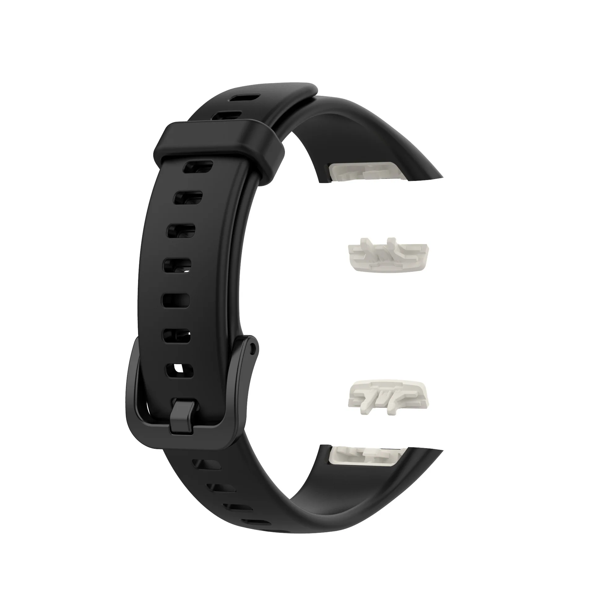 Silicone Strap for Huawei Band 6 Replacement Watch Strap for Honor Band 6 Strap with TPU Full Screen Protector Case Bracelet 