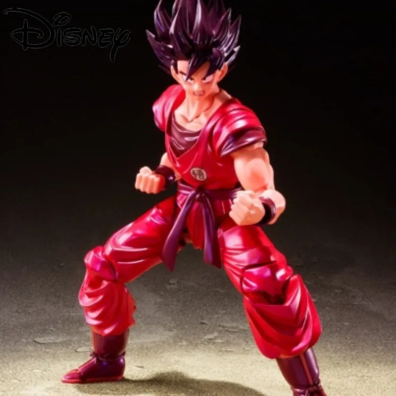 Anime dragon ball z figura de ação bandai shf articulação móvel kaiouken son goku explosão