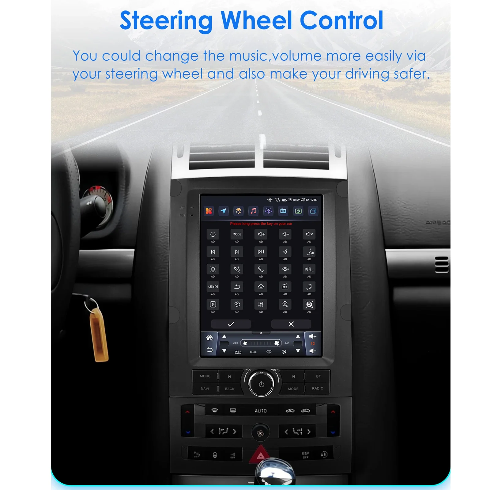 Radio para Auto Hizpo para Peugeot 407 SW 2004-2011, 407 Coupé, Multimedia, CarPlay, Android Auto, GPS, Bluetooth, WIFI, FM, RDS, Autoradio, Pantalla Inteligente de 9.7 Pulgadas Estilo Tesla, Pantalla QLED, Unidad Principal Automotriz, Navegación, 5G WIFI, DSP, ADAS, USB, DVR, SWC, BT 5