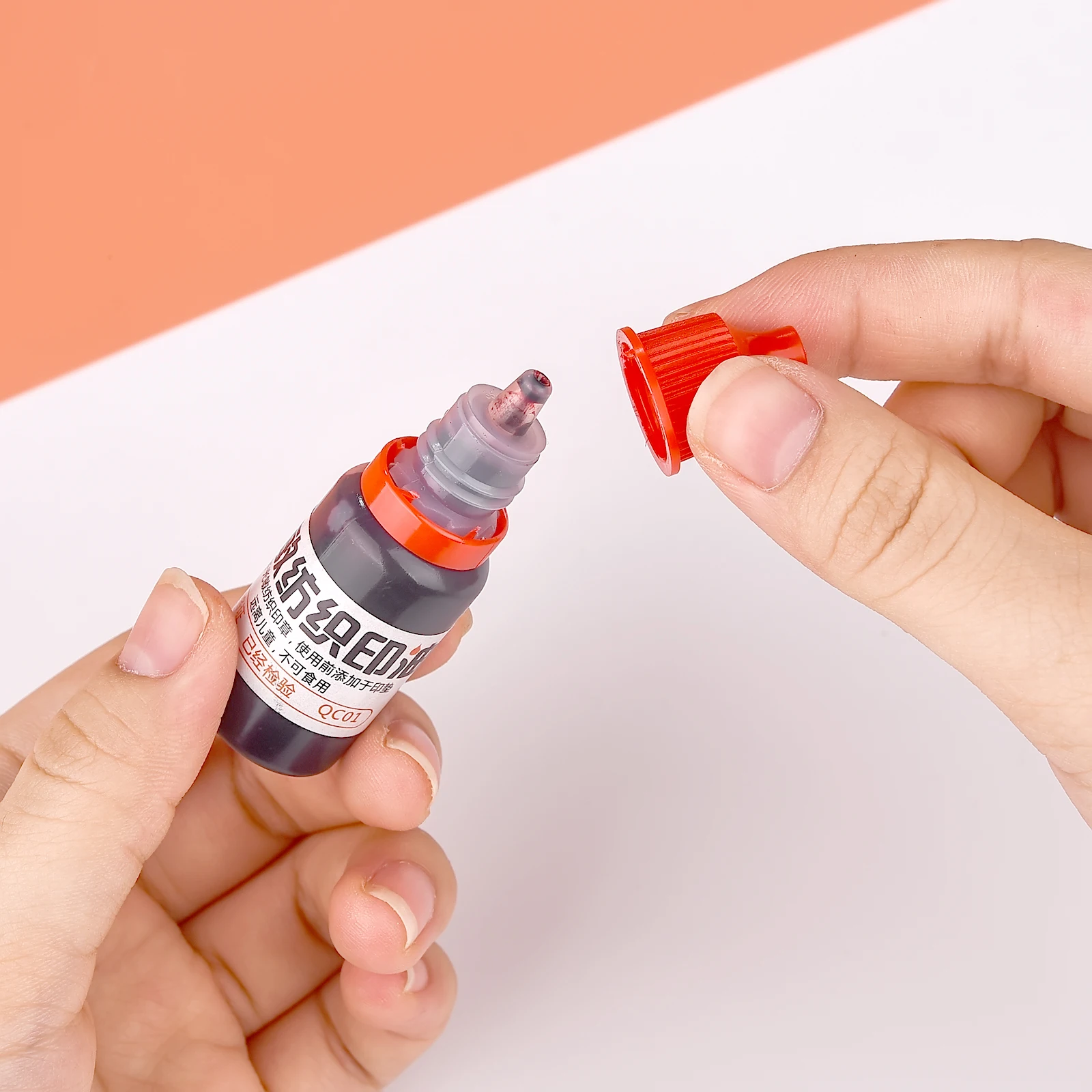Ink Stamp Refill 10ml Ink Textile Waterproof Oil Ink Stamp Refill Office School Make Seal Supplies Students Children Printing Not Fade