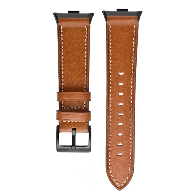 Premium Leather Smartwatch Replacement Strap - Elegant Wristband Accessory