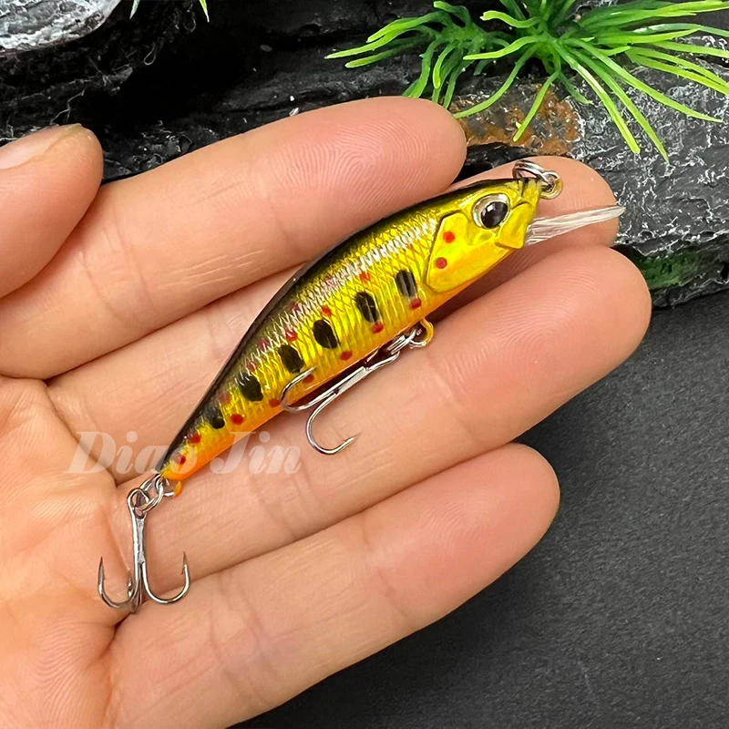 DMSHARK 5-Inch Jointed Minnow Fishing Lure – Hard Crankbait For Bass, Walleye, Trout In Fresh & Saltwater
