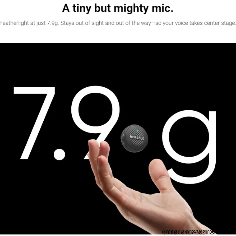 Micro Air Transmitter pour Insta360 X5 et Ace Pro 2 - Ultra-léger 7,9g