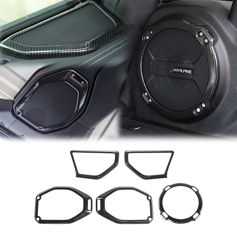 

Car A-pillar Rear Trunk Horn Roof Top Speaker Decoration Ring for Jeep Wrangler JL Gladiator JT 2018-2023 Interior Accessories