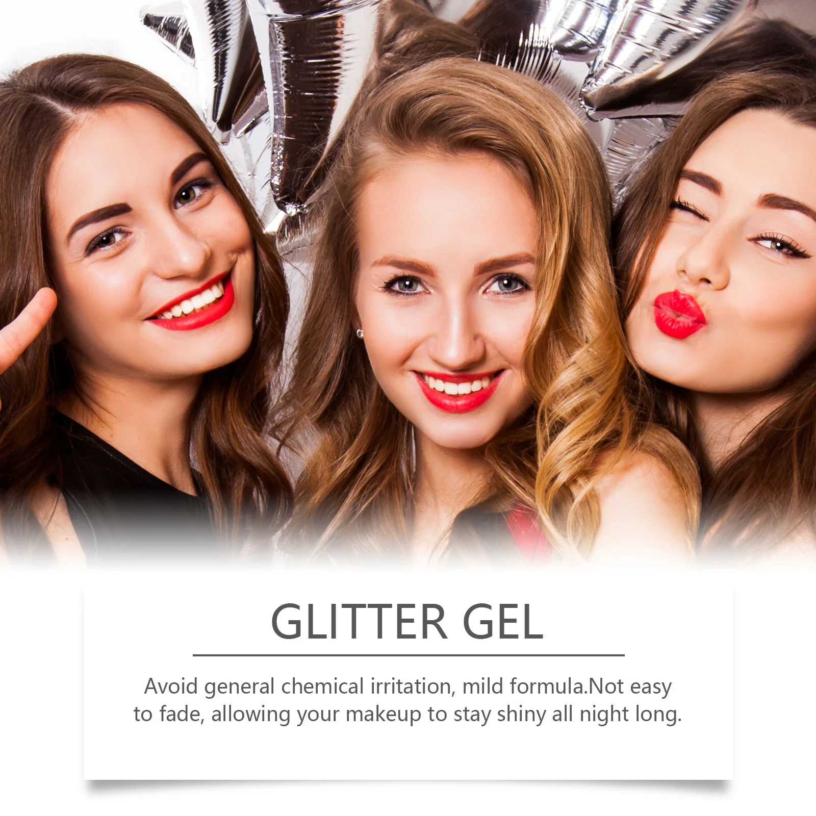 Mermaid Sequin Glitter Gel Body Long Lasting Shine Waterproof Chunky DIY Stage Party Face Hair Body Glitter Sparkling Makeup Gel 5