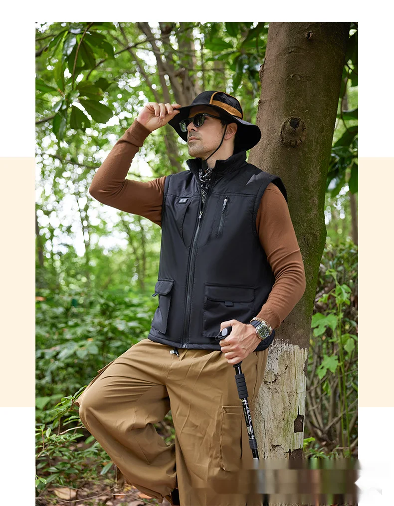 Winter neue elektrische Heizweste Outdoor-Heizweste Dual-Control Elf-Zonen-Herren-Freizeit-Elektroheizweste_voghion.com