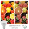 4PCS LED Spotlight GU10 GU5.3 AC220V/AC100-240V 3W-8W 38 120 degree high lumen warm white light replace 50W 100W halogen lamp 5