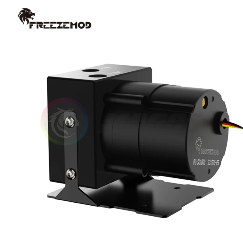 Zemod d5 Pwm Bomba Fluxo Máximo 1200l h Elevador Metro para pc Refrigeração de Água Preto Pu-mp-m18w - Imagem 4