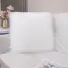 Super Soft Throw Pillows Plush Square Faux Fur Cushion Throw Pillow Rabbit Fur Cushion Luxury Warm Pillowcase Home Decors 6