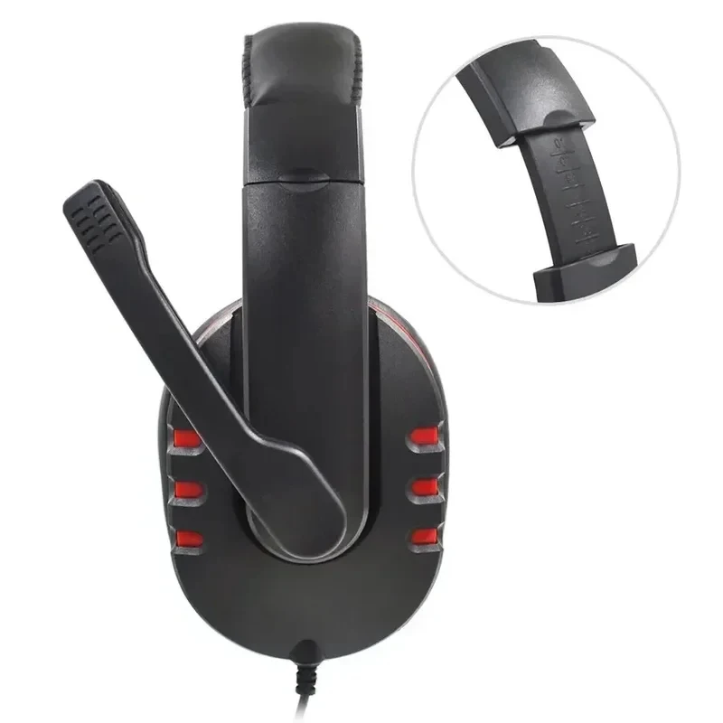 Cuffie da gioco cablate da 3,5 mm per PS4 PlayStation 4, PC, con microfono per chat - immagine 4