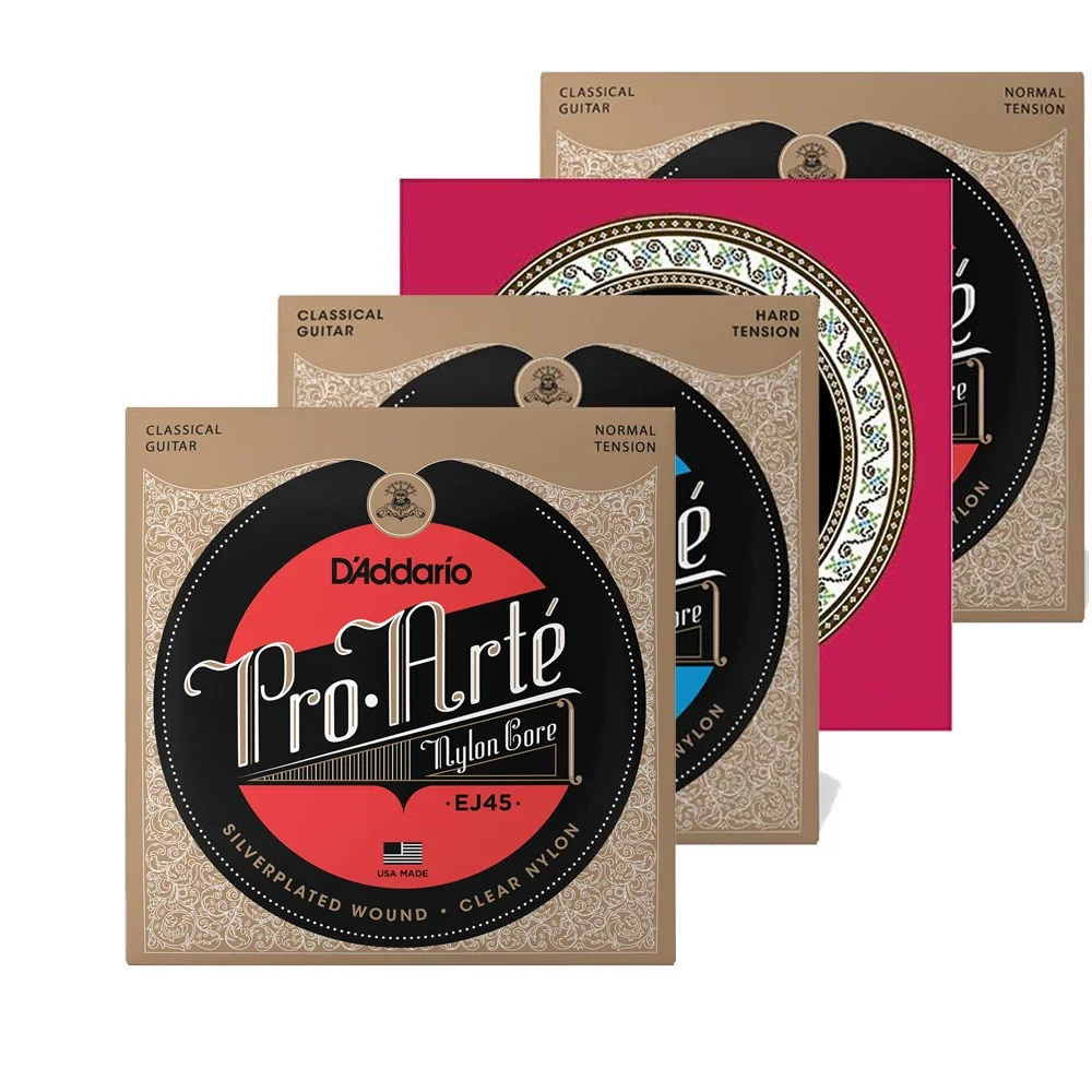 나일론 코어 실버 도금 구리 상처 뮤지컬 액세서리 부품, 클래식 기타 현, EJ45 EJ46 EJ49 EJ27N, 1/5 세트, 신제품