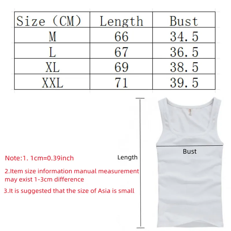 HOT Plus Size Male Clothes Tank Tops 100% Pure Cotton Sleeveless Fitness...