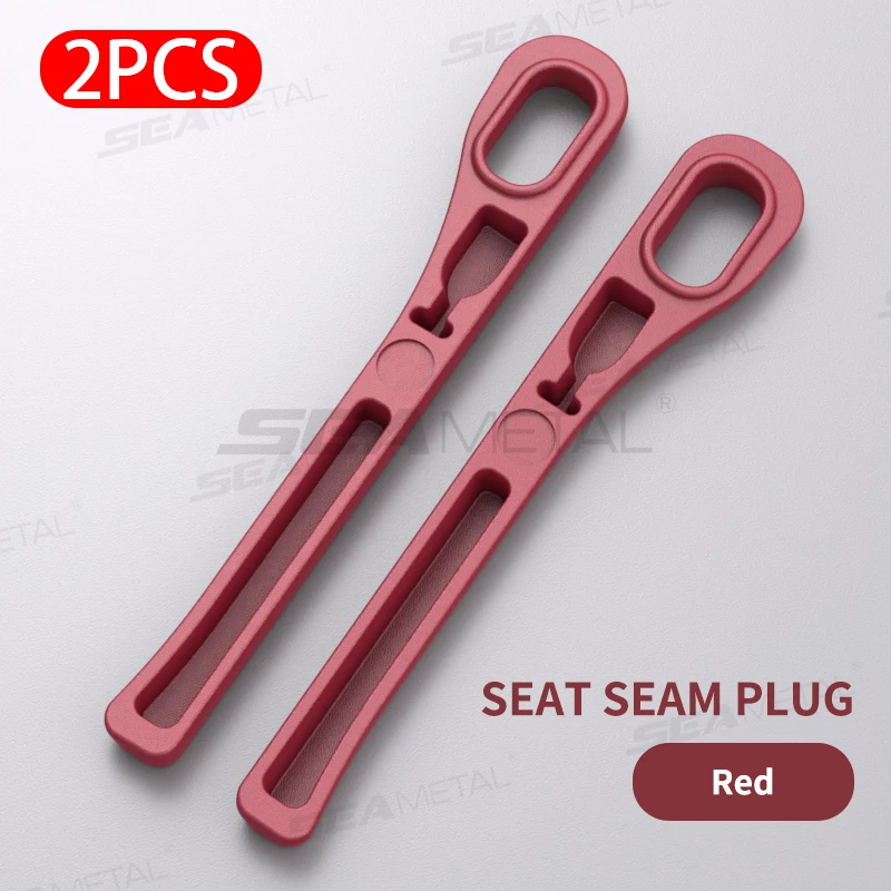 Enhanced Car Seat Gap Filler - 2-Piece Elastic Gap Filling Strip and Drop Blocker