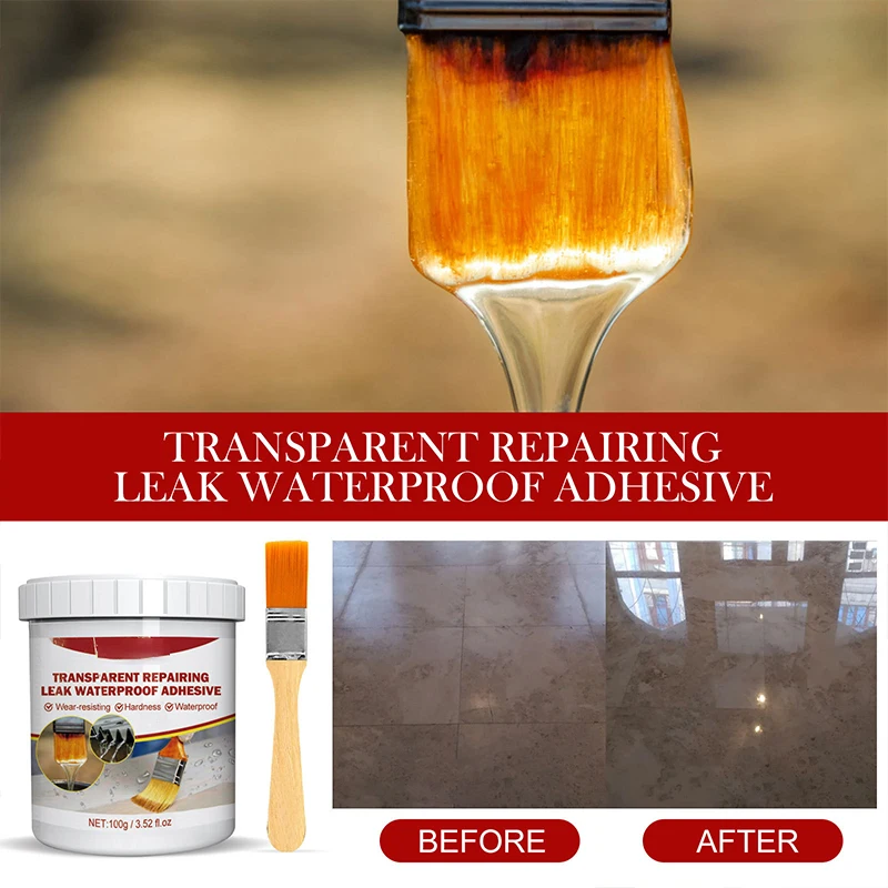 Waterproof Agent Invisible Coating Transparent Sealing Coating Toilet Repair Tools Strong Sealant for Roof Leakage Crack