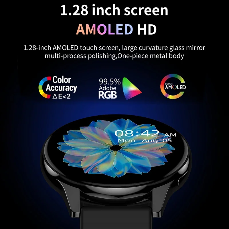 Reloj Inteligente Smartwatch Redondo Touch Hd Para Deportivo