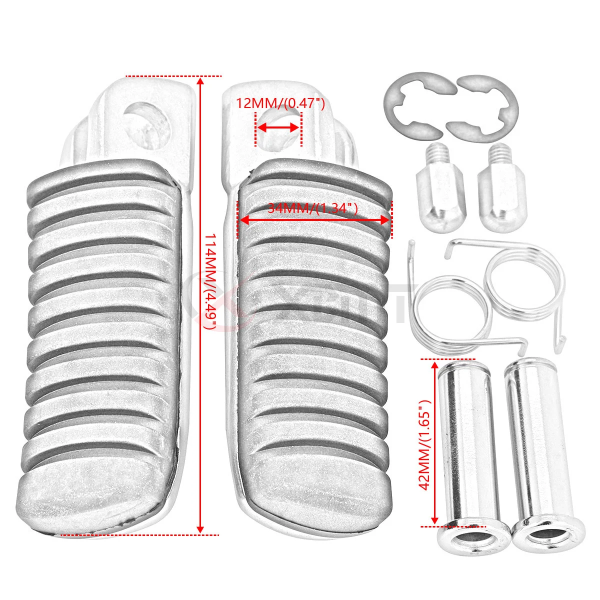 Motorcycle Front Footrests Foot Pegs For Kawasaki Z750 Z1000 Z900RS ZX6R ZX9R ZX12R ZZR 1000 ER4N ER6N ER6F Ninja 400 650 1000 motorcycle accessories,motorcycle footrests