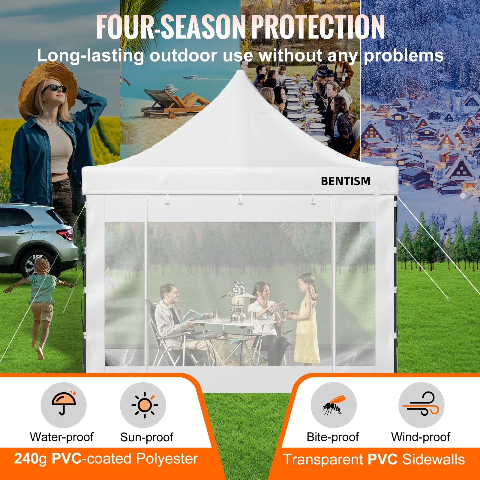Waterproof Polyester Pop Up Canopy Tent for Outdoor Party