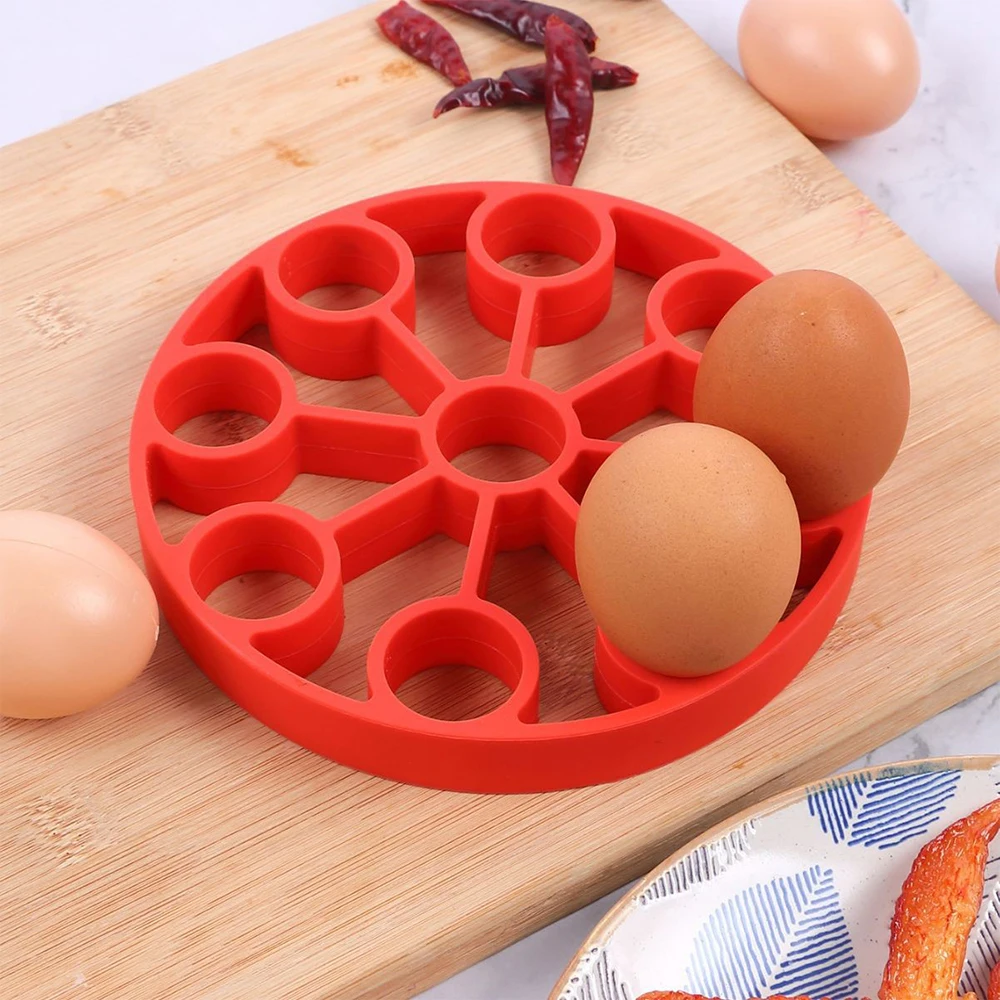 Silicone Egg Poacher and Steam Egg Rack for Kitchen