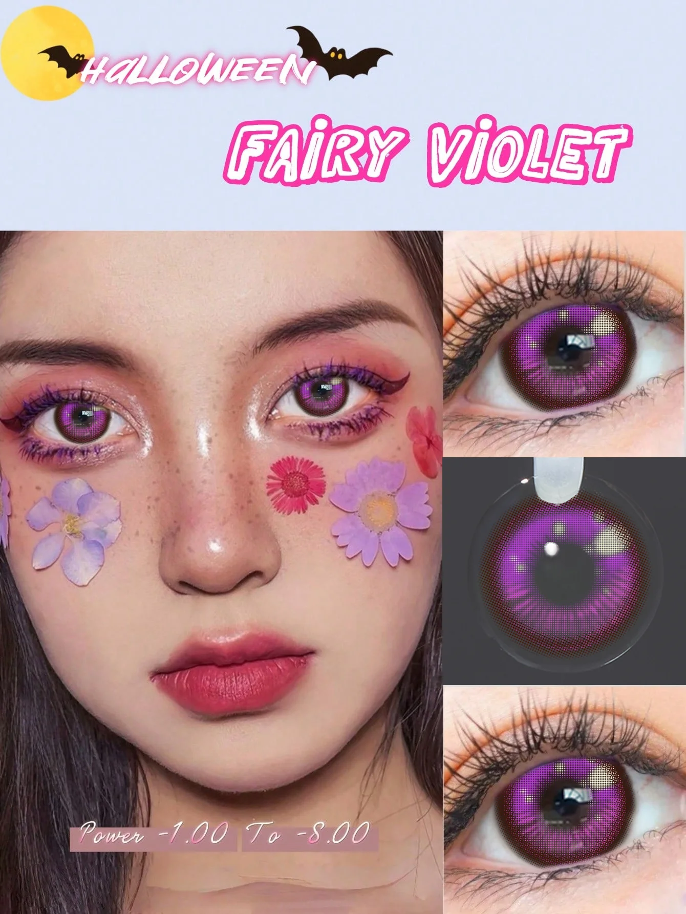 Enchanting Natural Anime Cosplay Contact Lenses - Half-Yearly Soft Lenses for Cosplayers and Costume Eye Makeup