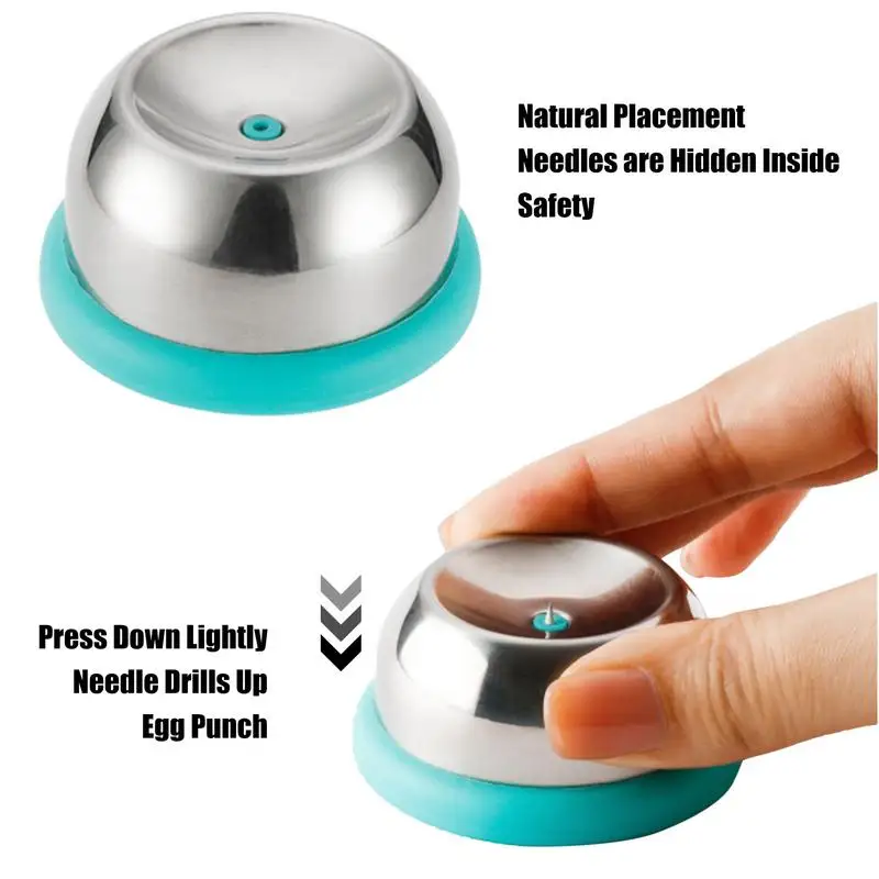1pc Egg Piercer Tool Stainless Steel Needle Egg Hole Puncher Eggs Poacher Endurance Hole Seperater Bakery Kitchen Tool