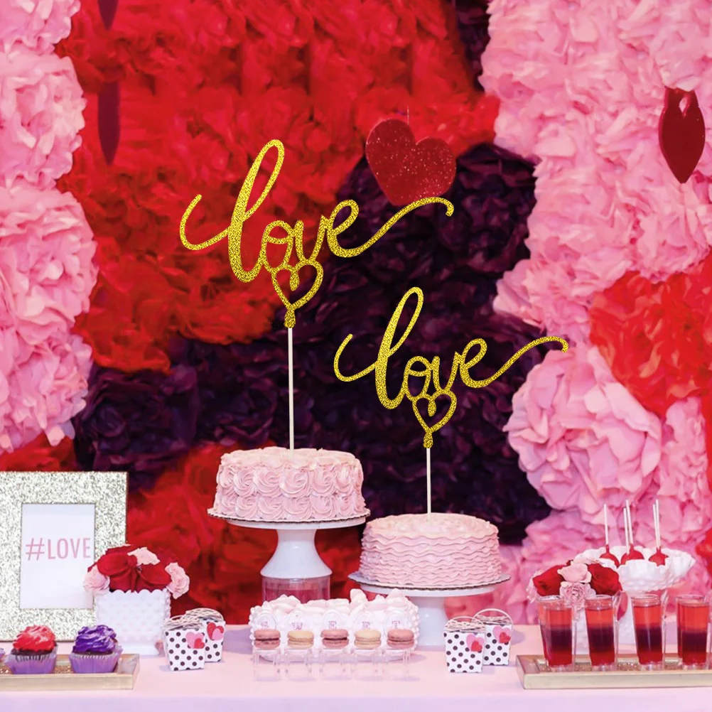

Wedding Ornaments Paper Cup Decoration Decorate Cupcake Reusable Toppers Cupcakes