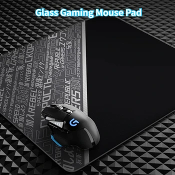 Tapis de Souris Gaming ATOM en Verre Photovoltaïque – Surface Lisse, Personnalisable 1