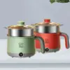 Electric Hot Pot with Steamer Non Stick Saute Pan Cooking Pot Rapid Noodles Electric Pot for Fried Rice Pasta Ramen Soup Oatmeal 2