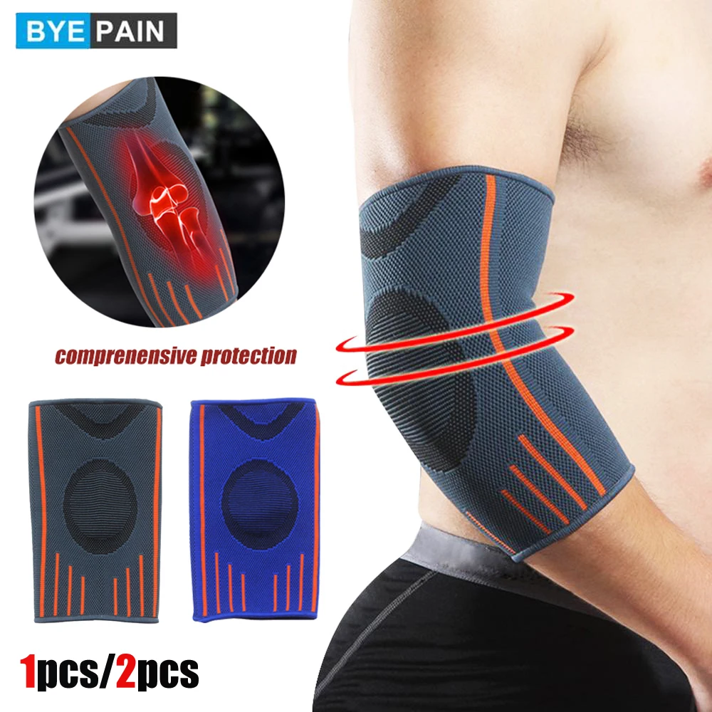 BYEPAIN 1Pcs/2Pcs Elbow Brace Compression Sleeve for Men Women