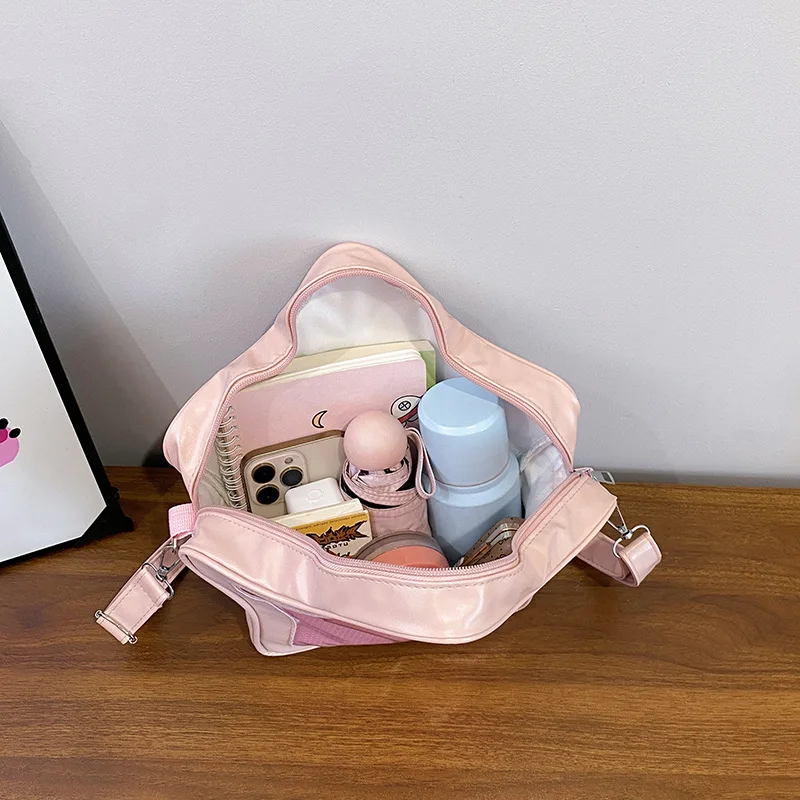 Japanese Style Minimalist Cute Aesthetic Shoulder Bag for Students Kawaii Crossbody Purse Street Fashion Ita Bags Handbags bolso