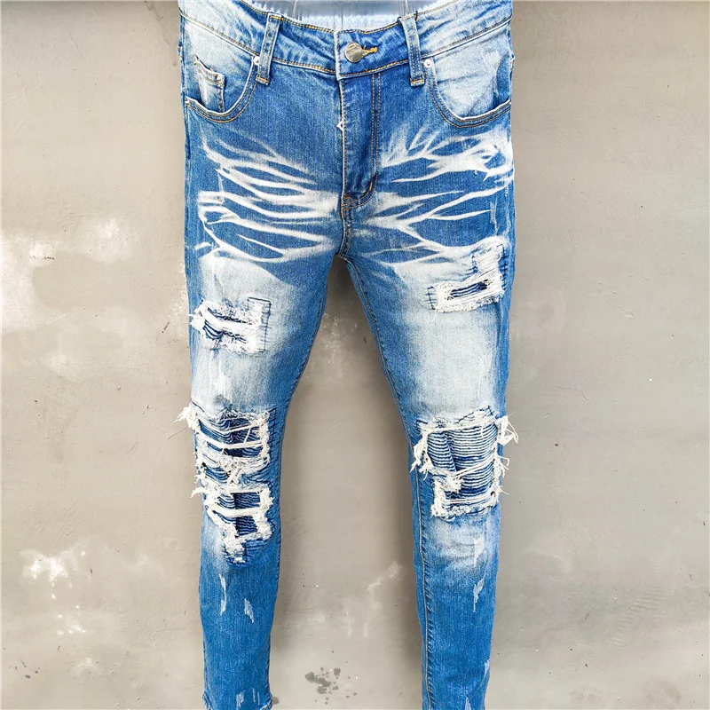 Streetwear Jeans strappati da donna con foro sul culo per donna Slim Plus  Size Jeans blu pantaloni vita alta Jeans a gamba dritta Denim Sexy -  AliExpress Women's Clothing