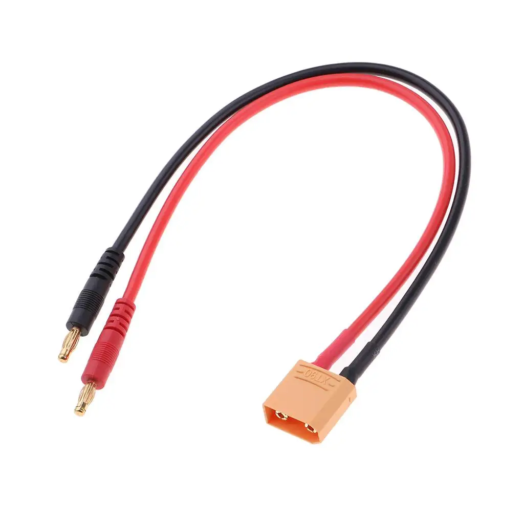 

XT90 to 4.0mm bullet/banana adaptor/connector/plug 12 AWG RC Lipo