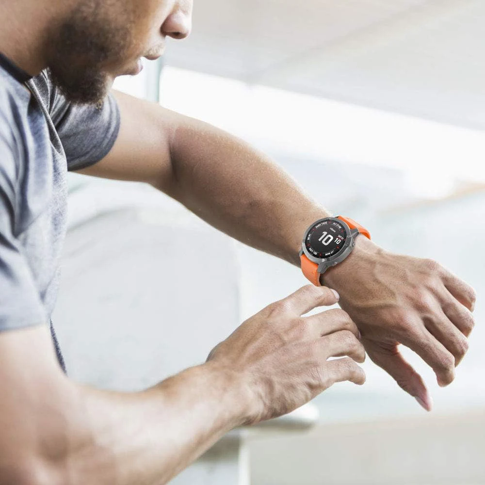 Durable Sports Watch Band with Quickfit Rubber Strap - 26/22mm