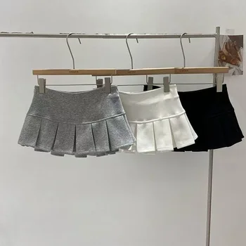 Sexy Mini Skirt Women New Summer Black Fashion Zipper Partywear Casual Slim Pleated Skirt Elegant Versatile Sexy Female Skirt 1
