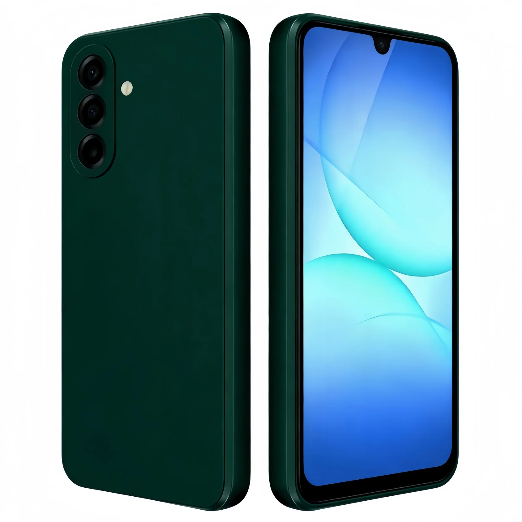 Noble Fashion Shockproof Protective Liquid Silicone Case - Solid Color Design
