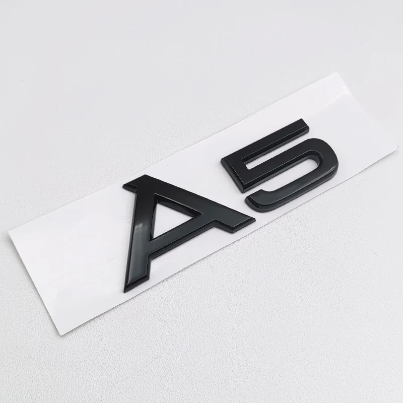 3D ABS Black S Line A1 A2 A3 A4 A5 A6 A7 A8 Logo Emblem Auto Badge Trunk Decal For Audi Sline Car Fender Sticker Accessories
