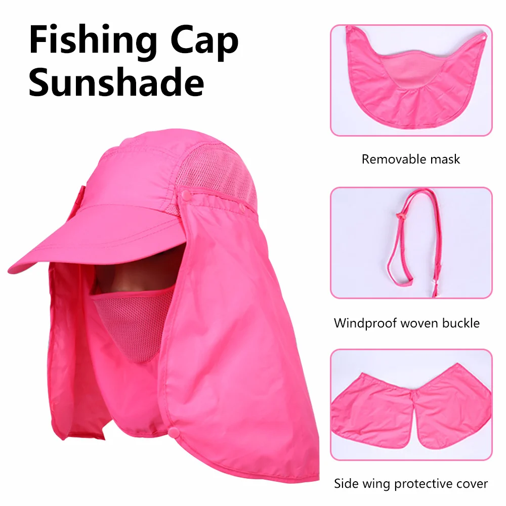 Outdoor Breathable Neck Face UV Sun Protection Fishing Sun Hat
