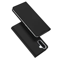 Premium PU Leather Magnetic Flip Wallet Case with Card Slot and Protective Cover by DUX DUCIS for Galaxy A16 5G 4G (Black)