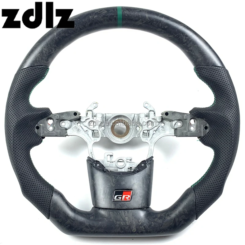 

Forged Carbon Fiber Steering Wheel Fit For 2019 2020 2021 A90 GR Toyotas Land Cruiser 70 Series LC70 LC76 LC79 Accessories