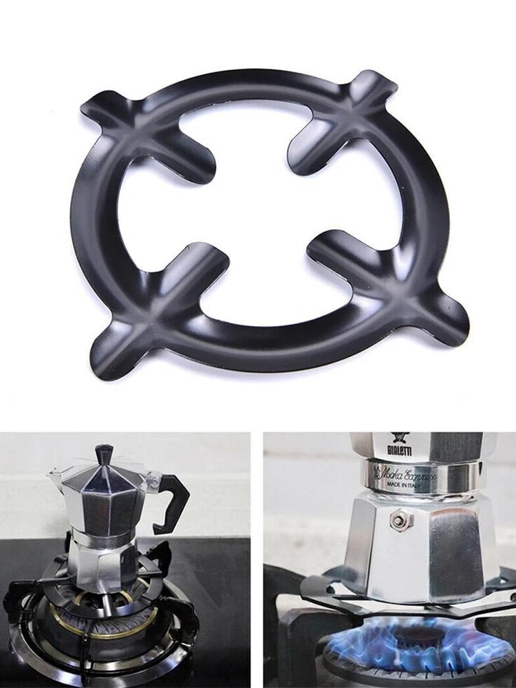 Moka Pot Shelf Iron Gas Stove Cooker Plate Coffee Moka Pot Stand Reducer Ring Hold Coffee Maker Shelf Kitchen Cookware Parts