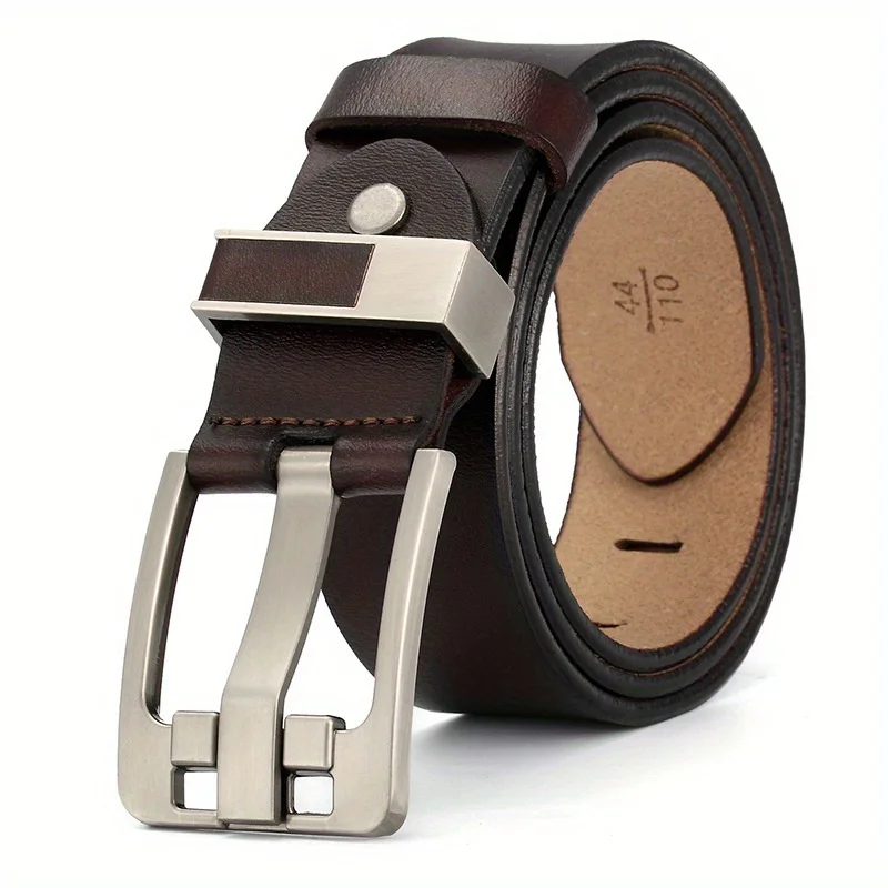 Lange Große Plus Größe 130 140 150 160 170 cm Vintage Legierung Pin Schnalle Männer Gürtel Hohe Qualität Leder Luxus riemen Männlich Gürtel – Detail 9