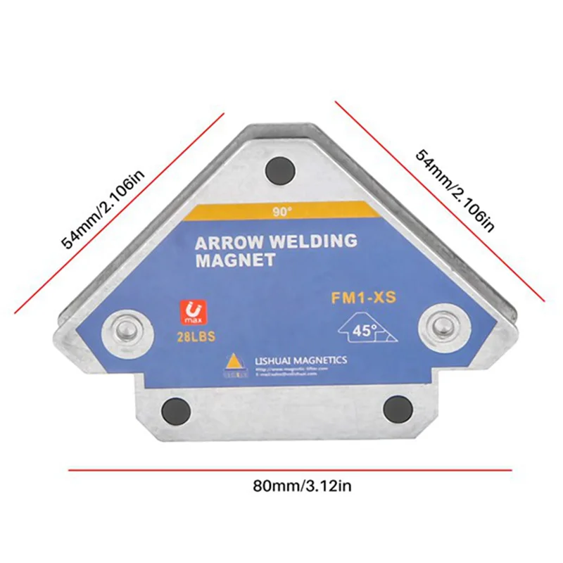 4Pcs 50KG Magnetic Welding Holders Angle Solder Magnet Weld Fixer Positioner Ferrite Holding Auxiliary Locator Tools 6