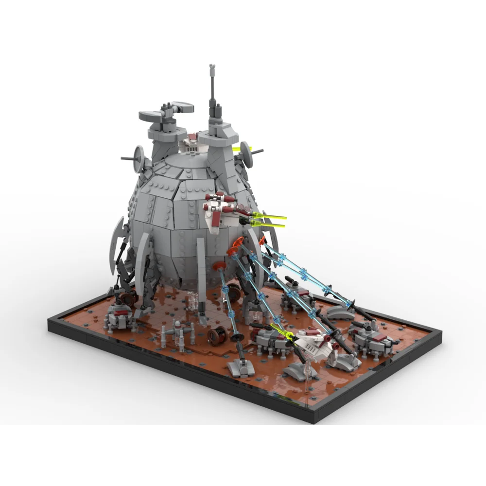 Lego Geonosis Ship 2667PCS MOC Battle Of Geonosis Diorama With